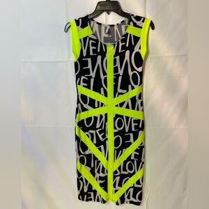 Summer Grafiti Style A Line Dress Size S